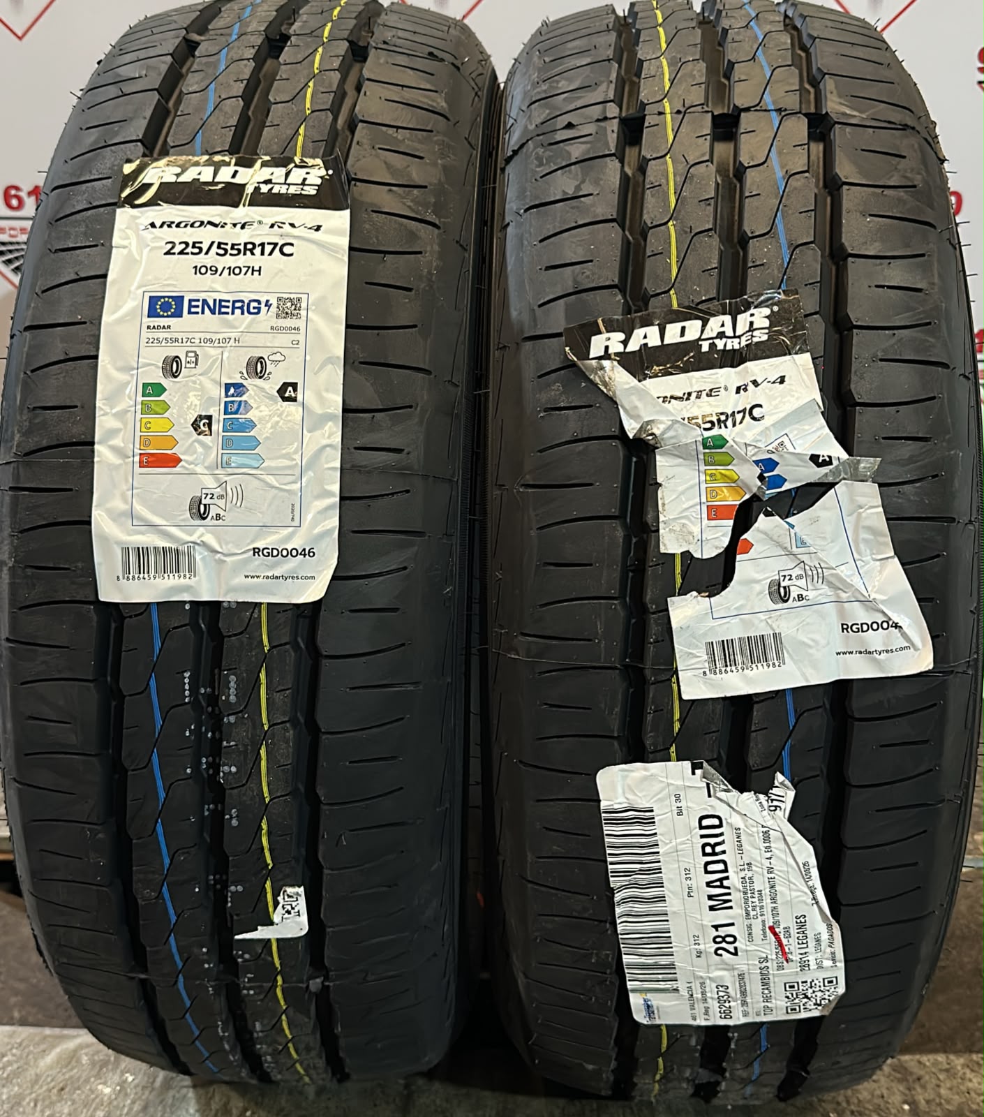 RADAR  225/55 R17C 109/107 H